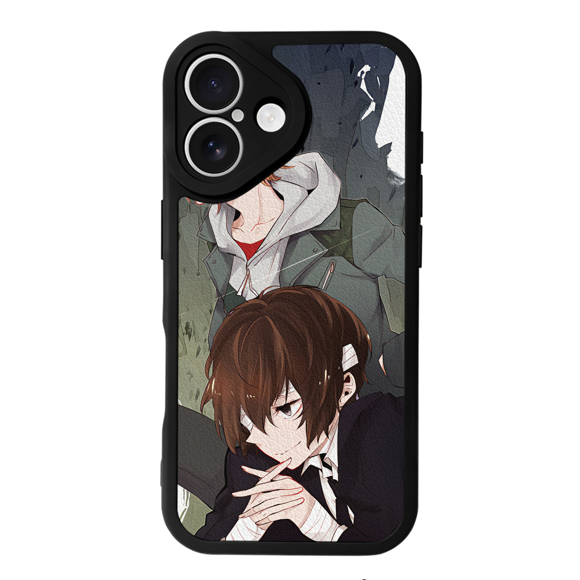 （画像用） 文豪ストレイドッグス Bungo Stray Dogs 【iPhone 16シリーズ対応】シリコンスマホケース（レザー調） 材質：シリコン